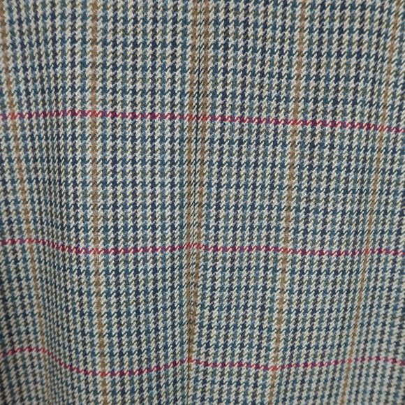 Vintage BROOK TAVERNER 42L Saxony Supreme Wool Houndstooth Blazer Sport Coat - Picture 7 of 11